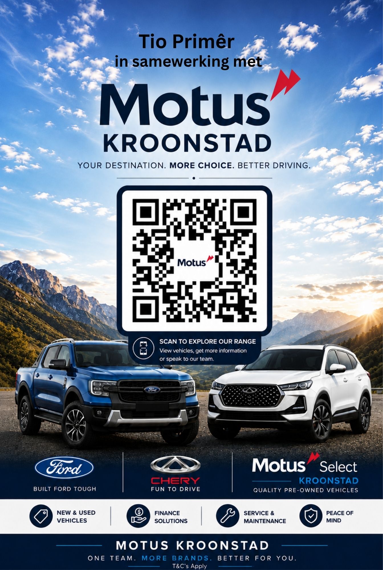 Trio Primêr in samewerking met Motus Kroonstad